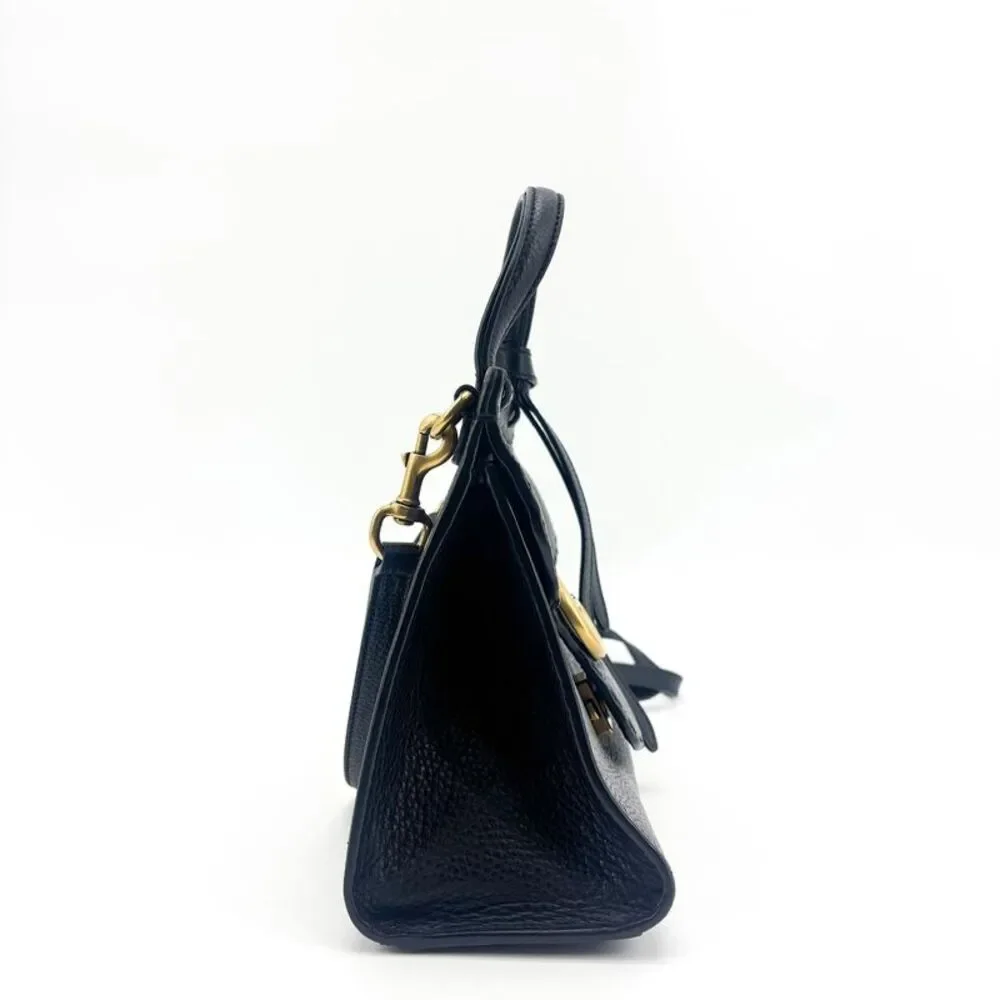 Gucci GG Marmont Mini Top Handle Bag Black
